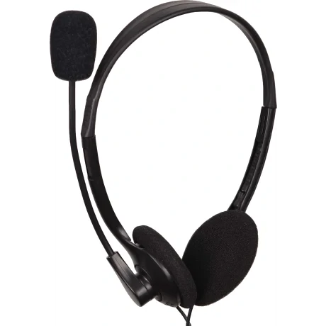 CASTI Gembird, cu fir, standard, utilizare multimedia, call center, microfon pe brat, conectare prin Jack 3.5 mm x 2, negru, &quot;MHS-123&quot;, (include TV 0.8lei)