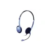 CASTI Genius, &quot;HS-02B&quot;, cu fir, standard, utilizare multimedia, microfon pe brat, conectare prin Jack 3.5 mm x 2, albastru, &quot;31710037100&quot;, (include TV 0.8lei)