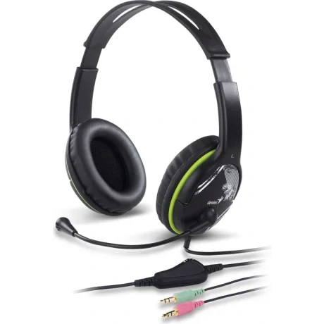 CASTI Genius, &quot;HS-400A&quot;, cu fir, standard, utilizare multimedia, microfon pe brat, conectare prin Jack 3.5 mm x 2, negru, &quot;31710169100&quot;, (include TV 0.8lei)