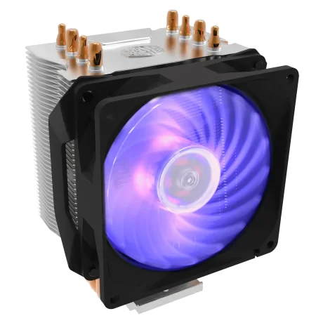 COOLER COOLER MASTER, skt. universal, racire cu aer, vent. 92 mm, 2000 rpm, LED RGB ,&quot;RR-H410-20PC-R1&quot; (include TV 0.8 lei)