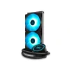 COOLER DEEPCOOL GAMMAXX L240 V2, skt. universal, racire cu lichid vent.120mm, x 2 1800rpm, LED RGB, (include TV 1.75 lei) "DP-H12RF-GL240V2"