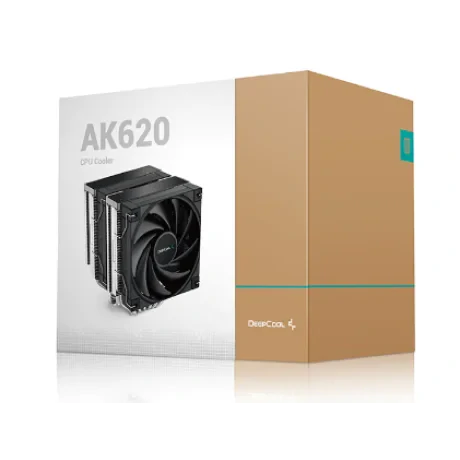 COOLER  DEEPCOOL, skt. universal, racire cu aer, 2x vent. 120 mm, PWM, 1850 rpm &quot;AK620&quot; &quot;R-AK620-BKNNMT-G&quot; (include TV 1.75 lei)