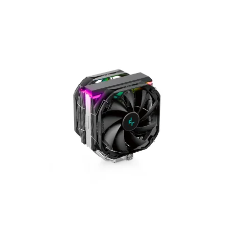 COOLER DEEPCOOL, skt. universal, racire cu aer, vent. 120mm x 2, 1200rpm, LED RGB, &quot;AS500 PLUS&quot;, &quot;R-AS500-BKNLMP-G&quot; (include TV 0.8 lei)