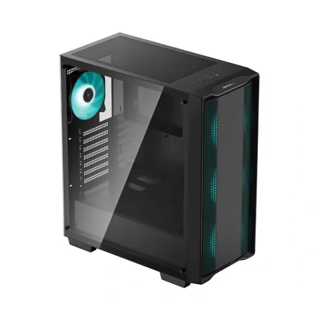 EOL - CARCASA DEEPCOOL CC560, Middle Tower ATX, fara sursa, sticla securizata, USB 3.0 x 1, USB 2.0 x 1, Jack 3.5mm x 1, black, &quot;R-CC560-BKNAA0-C-1&quot;