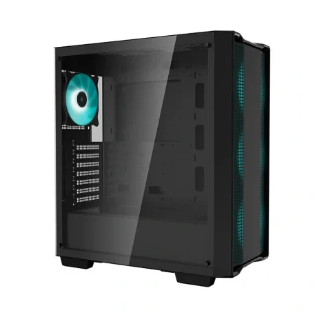 EOL - CARCASA DEEPCOOL CC560, Middle Tower ATX, fara sursa, sticla securizata, USB 3.0 x 1, USB 2.0 x 1, Jack 3.5mm x 1, black, &quot;R-CC560-BKNAA0-C-1&quot;