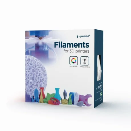 FILAMENT GEMBIRD pt. imprimanta 3d, PLA, 1.75mm diamentru, 1Kg / bobina, aprox. 330m, topire 190-220 grC, marbler, "3DP-PLA1.75-02-MAR"