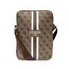 Geanta pentru tableta Guess PU 4G Printed Stripes 10 Inch Brown