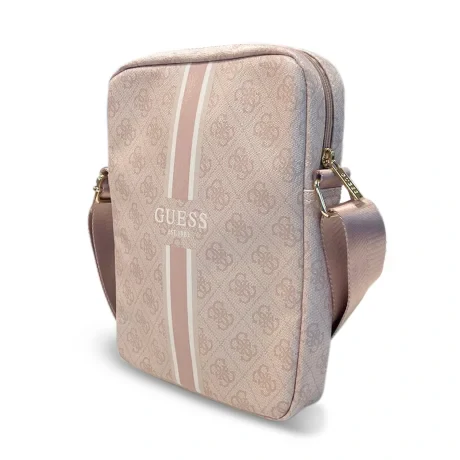 Geanta pentru tableta Guess PU 4G Printed Stripes 10 Inch Pink