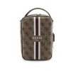 Geanta universala de calatorie Guess PU 4G Printed Stripes Maro