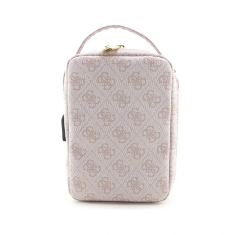 Geanta universala de calatorie Guess PU 4G Printed Stripes Pink