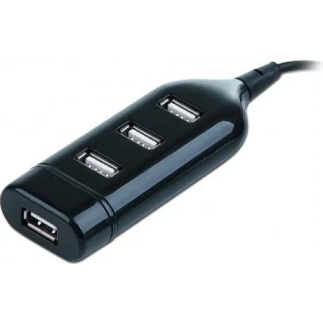 HUB extern GEMBIRD, porturi USB: USB 2.0 x 4, conectare prin USB 2.0, cablu 0.4 m, negru, &quot;UHB-CT02&quot;  (include TV 0.8lei)