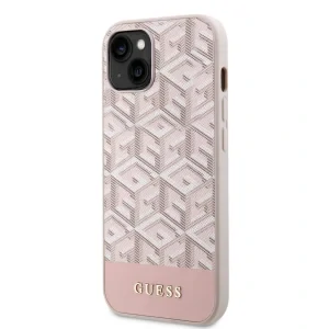 Husa Cover Guess PU G Cube MagSafe pentru iPhone 13 Pink
