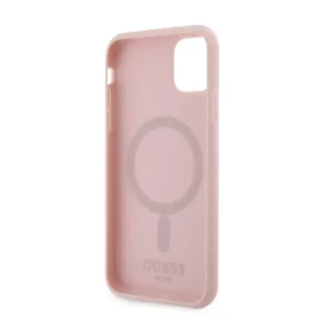 Husa Cover Guess PU G Cube MagSafe pentru iPhone 13 Pink