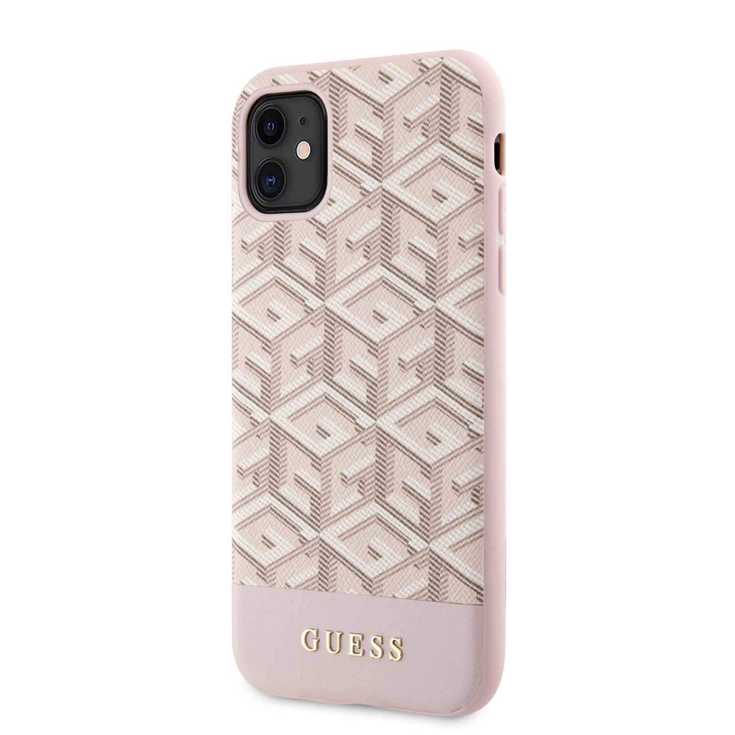 Husa  Cover Guess PU G Cube MagSafe pentru iPhone 11 Pink thumb