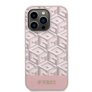 Husa Cover Guess PU G Cube MagSafe pentru iPhone 13 Pro  Max Pink