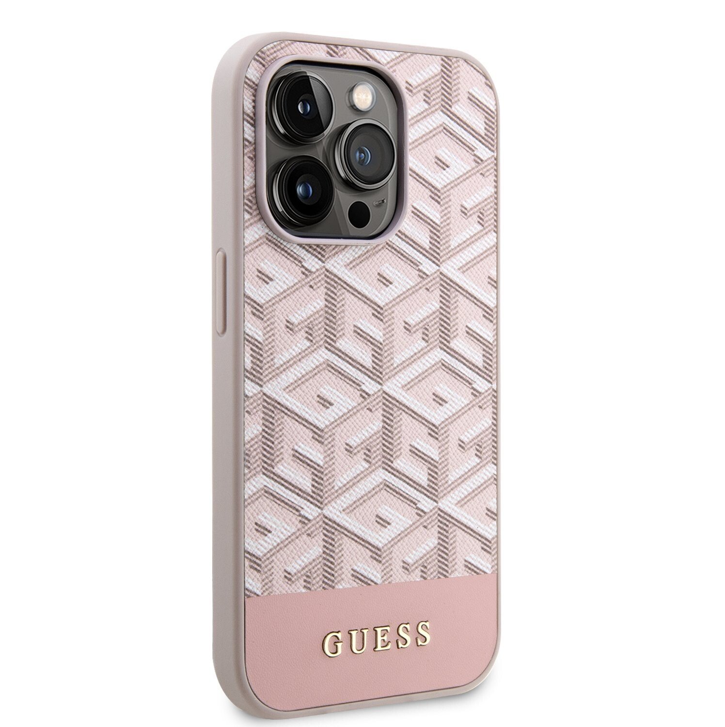Husa Cover Guess PU G Cube MagSafe pentru iPhone 13 Pro  Max Pink thumb