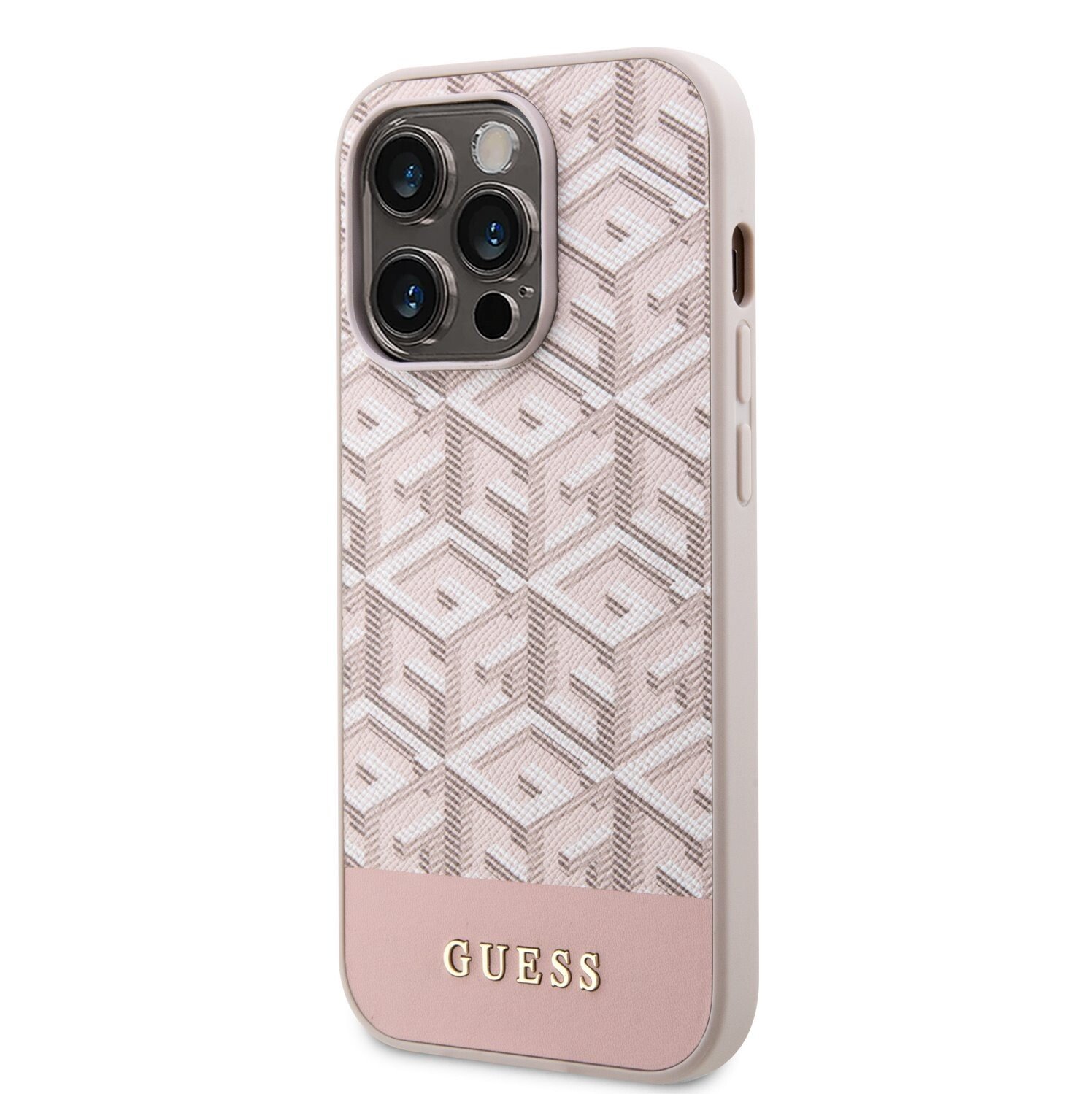 Husa Cover Guess PU G Cube MagSafe pentru iPhone 14  Pro Max Pink thumb
