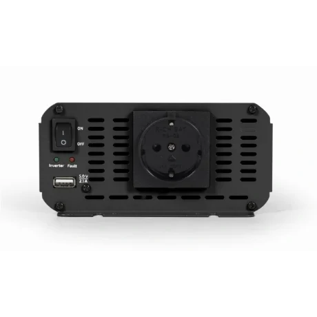 INVERTER GEMBIRD cu sinusoida simulata, Inverter auto, 1200W, Schuko x 1, USB 5V / 2.1A, baterie 10-16V, &quot;EG-PWC1200-01&quot;, (include TV 3.5lei)
