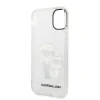 Husa Karl Lagerfeld IML Glitter Karl and Choupette NFT pentru iPhone 11 Transparent