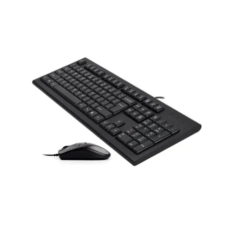Kit TASTATURA si Mouse A4TECH, &quot;KR-85+OP-620D&quot;, cu fir, 104 taste format standard, mouse 1000dpi, 4/1 butoane, negru, &quot;KR-8520D-USB&quot; (include TV 0.8lei)
