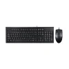 Kit TASTATURA si Mouse A4TECH, &quot;KR-85+OP-620D&quot;, cu fir, 104 taste format standard, mouse 1000dpi, 4/1 butoane, negru, &quot;KR-8520D-USB&quot; (include TV 0.8lei)
