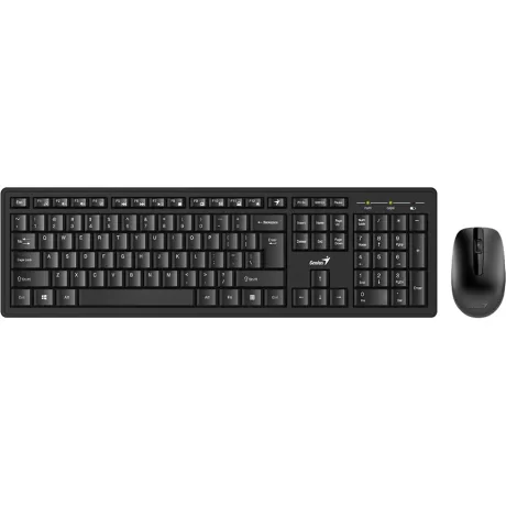 KIT wired GENIUS USB, tastatura 104 taste (concave) + mouse optic 1000dpi, 3 butoane, black, "SlimStar C126" "31330007400"  (include TV 0.8lei)
