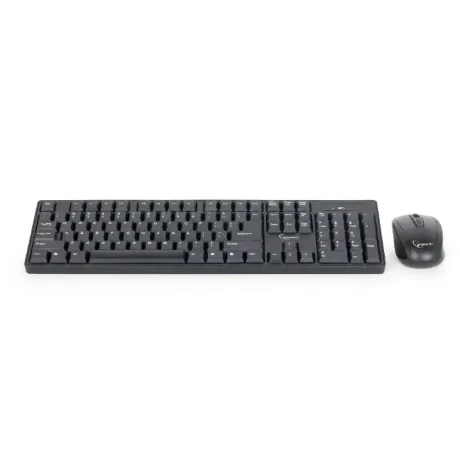 KIT wireless GEMBIRD, tastatura wireless 104 taste + mouse wireless 1000dpi, 4 butoane, rotita scroll, black &quot;KBS-W-01&quot;  (include TV 0.8lei)