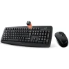 KIT wireless GENIUS, tastatura wireless 104 taste (slim) + mouse wireless 1000dpi, 3 butoane, black, &quot;Smart KM-8100&quot;, SmartGenius app &quot;31340004400&quot;  (include TV 0.8lei)