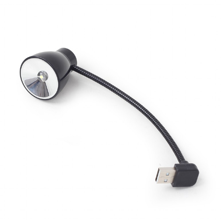 LAMPA LED USB pentru notebook, GEMBIRD, lumina alba-rece, black "NL-02" (include TV 0.18lei) thumb