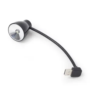 LAMPA LED USB pentru notebook, GEMBIRD, lumina alba-rece, black &quot;NL-02&quot; (include TV 0.18lei)
