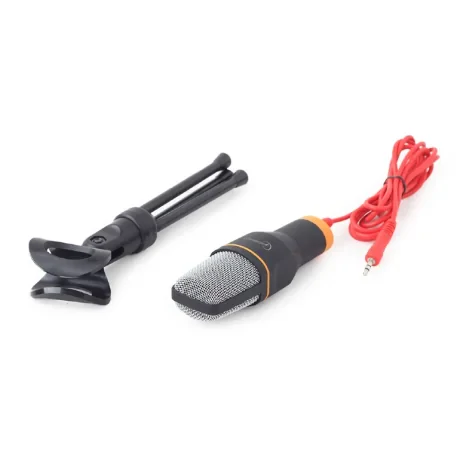 MICROFON GEMBIRD, suport tip trepied, conector Jack 3.5 mm, negru, &quot;MIC-D-03&quot; (include TV 0.03 lei)