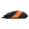 MOUSE A4tech, &quot;FM10&quot;, PC sau NB, cu fir, USB, optic, 1600 dpi, butoane/scroll 4/1, , negru / portocaliu, &quot;FM10 Orange&quot; (include TV 0.18lei)