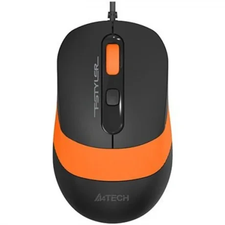 MOUSE A4tech, &quot;FM10&quot;, PC sau NB, cu fir, USB, optic, 1600 dpi, butoane/scroll 4/1, , negru / portocaliu, &quot;FM10 Orange&quot; (include TV 0.18lei)