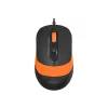 MOUSE A4tech, &quot;FM10&quot;, PC sau NB, cu fir, USB, optic, 1600 dpi, butoane/scroll 4/1, , negru / portocaliu, &quot;FM10 Orange&quot; (include TV 0.18lei)