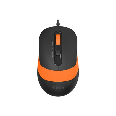 MOUSE A4tech, &quot;FM10&quot;, PC sau NB, cu fir, USB, optic, 1600 dpi, butoane/scroll 4/1, , negru / portocaliu, &quot;FM10 Orange&quot; (include TV 0.18lei)