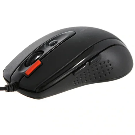 MOUSE A4tech, gaming, cu fir, USB, optic, 2000 dpi, butoane/scroll 6/1, buton selectare viteza, negru, "X-710BK" (include TV 0.18lei)