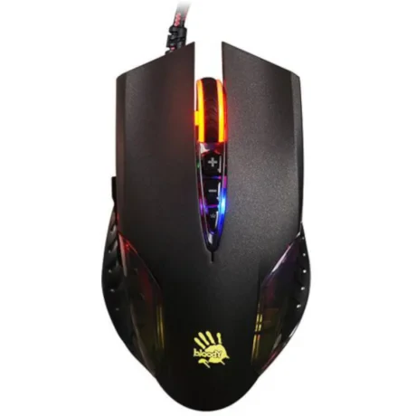 MOUSE A4tech, gaming, cu fir, USB, optic, 3200 dpi, butoane/scroll 8/1, iluminare, butoane programabile, negru, &quot;Q50&quot; (include TV 0.18lei)
