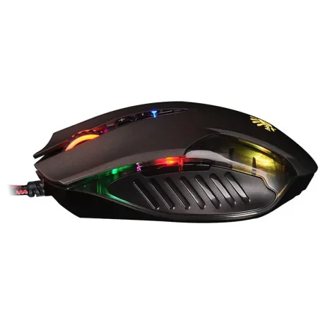 MOUSE A4tech, gaming, cu fir, USB, optic, 3200 dpi, butoane/scroll 8/1, iluminare, butoane programabile, negru, &quot;Q50&quot; (include TV 0.18lei)