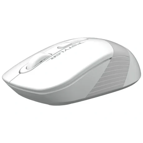 Mouse  A4tech, gaming, wireless, 2.4GHz, optic, 2000 dpi, butoane/scroll 4/1, buton selectare viteza,  alb/ gri, &quot;FG10 White&quot;