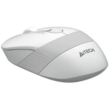 Mouse  A4tech, gaming, wireless, 2.4GHz, optic, 2000 dpi, butoane/scroll 4/1, buton selectare viteza,  alb/ gri, &quot;FG10 White&quot;