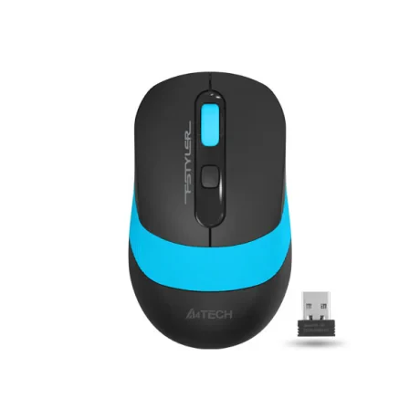 MOUSE A4tech, gaming, wireless, 2.4GHz, optic, 2000 dpi, butoane/scroll 4/1, buton selectare viteza, negru / albastru, &quot;FG10 Blue&quot; (include TV 0.18lei)