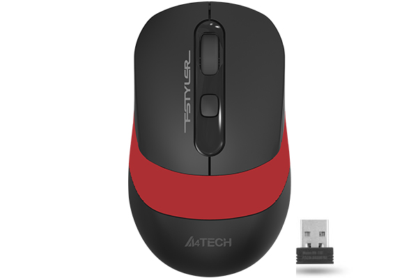MOUSE A4tech, gaming, wireless, 2.4GHz, optic, 2000 dpi, butoane/scroll 4/1, buton selectare viteza, negru / rosu, "FG10 Red" (include TV 0.18lei) thumb