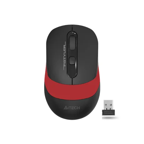 MOUSE A4tech, gaming, wireless, 2.4GHz, optic, 2000 dpi, butoane/scroll 4/1, buton selectare viteza, negru / rosu, &quot;FG10 Red&quot; (include TV 0.18lei)