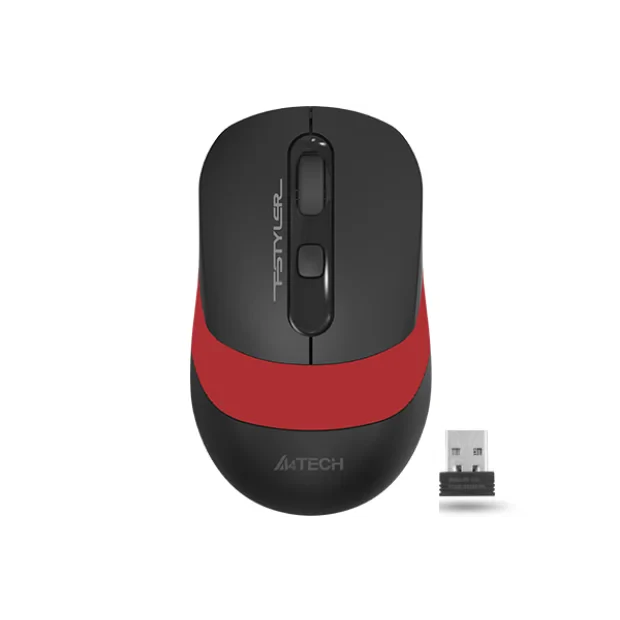 MOUSE A4tech, gaming, wireless, 2.4GHz, optic, 2000 dpi, butoane/scroll 4/1, buton selectare viteza, negru / rosu, &quot;FG10 Red&quot; (include TV 0.18lei)