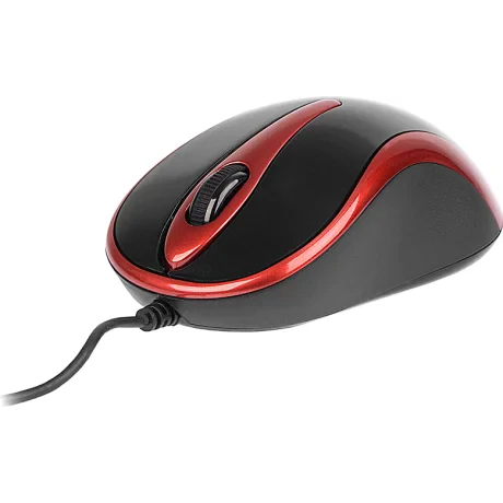 MOUSE A4tech, &quot;N 350&quot;, PC sau NB, cu fir, USB, optic, 1000 dpi, butoane/scroll 3/1, , negru / rosu, &quot;N-350-2&quot; (include TV 0.18lei)