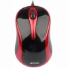 MOUSE A4tech, &quot;N 350&quot;, PC sau NB, cu fir, USB, optic, 1000 dpi, butoane/scroll 3/1, , negru / rosu, &quot;N-350-2&quot; (include TV 0.18lei)