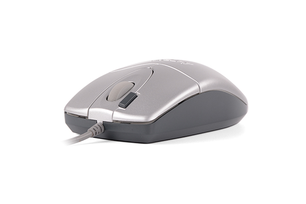 MOUSE A4tech, PC sau NB, cu fir, USB, optic, 1000 dpi, butoane/scroll 4/1, buton selectare viteza, gri, "OP-620D-SL" (include TV 0.18lei) thumb