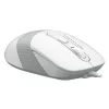 MOUSE A4tech, PC sau NB, cu fir, USB, optic, 1200 dpi, butoane/scroll 4/1, buton selectare viteza, alb / gri, &quot;FM10 White&quot; (include TV 0.18lei)