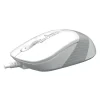 MOUSE A4tech, PC sau NB, cu fir, USB, optic, 1200 dpi, butoane/scroll 4/1, buton selectare viteza, alb / gri, &quot;FM10 White&quot; (include TV 0.18lei)