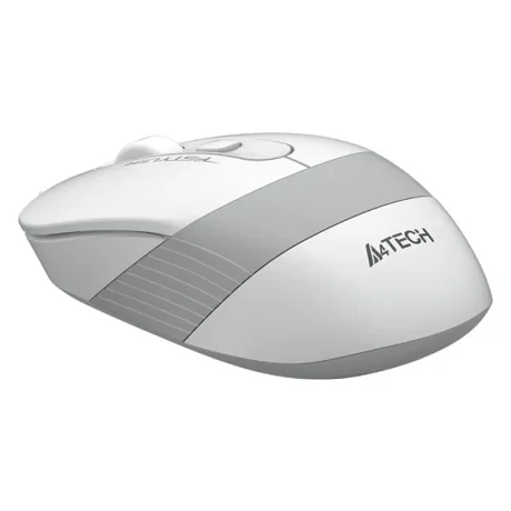 MOUSE A4tech, PC sau NB, cu fir, USB, optic, 1200 dpi, butoane/scroll 4/1, buton selectare viteza, alb / gri, &quot;FM10 White&quot; (include TV 0.18lei)